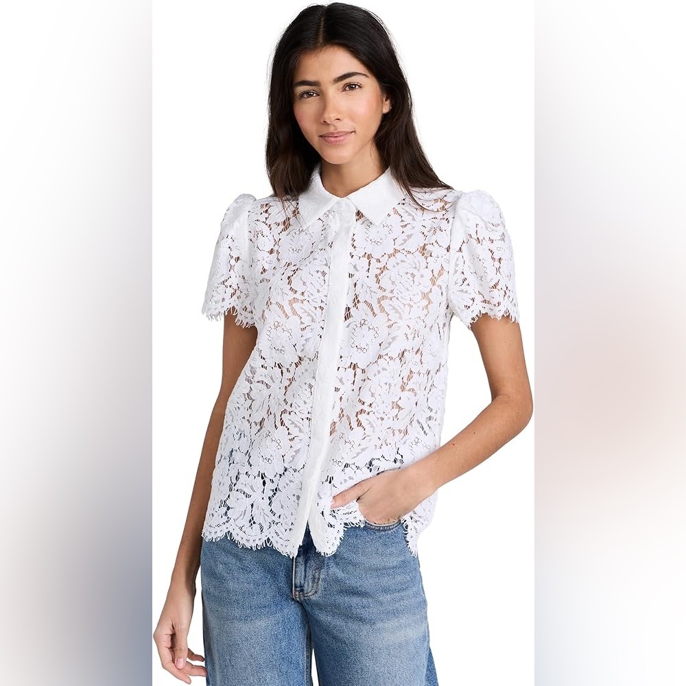 Generation Love Murphy White Lace Top XS